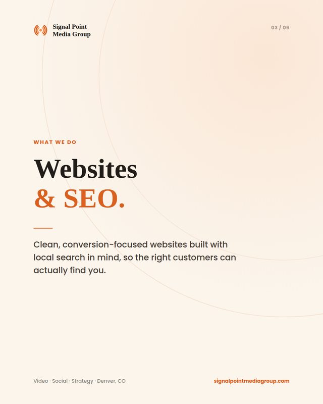 Recent websites & SEO post
